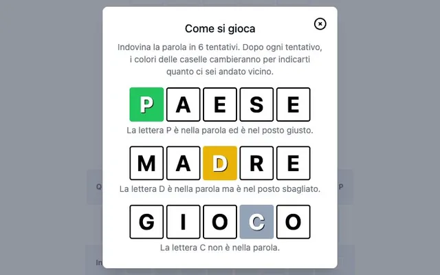 'Parolle' game in progress