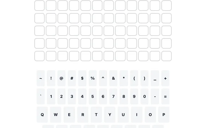 'Passwordle' game in progress