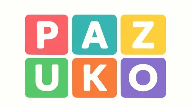 Pazuko official game page captured in a desktop browser