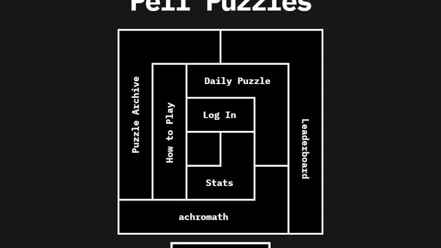 Pell Puzzles official game page captured in a desktop browser