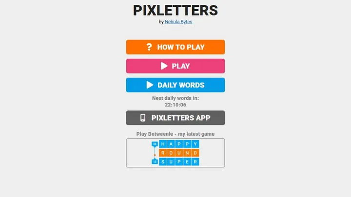 Pixletters tutorial explaining blue, green, red, and gray pixel feedback