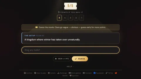 Plot-Hole official game page captured in a desktop browser