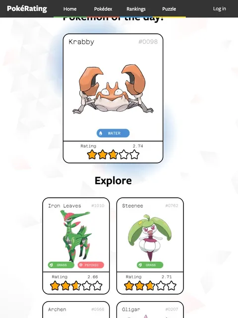 'Pokerating' game in progress