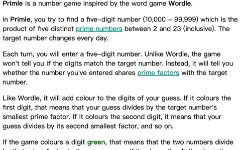 'Primle' game in progress