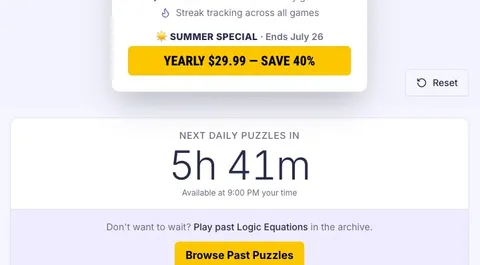 'Puzzleship - Logic Equations' game in progress