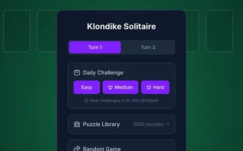 'Puzzleship - Solitaire' game in progress