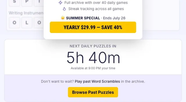 'Puzzleship - Word Scramble' game in progress