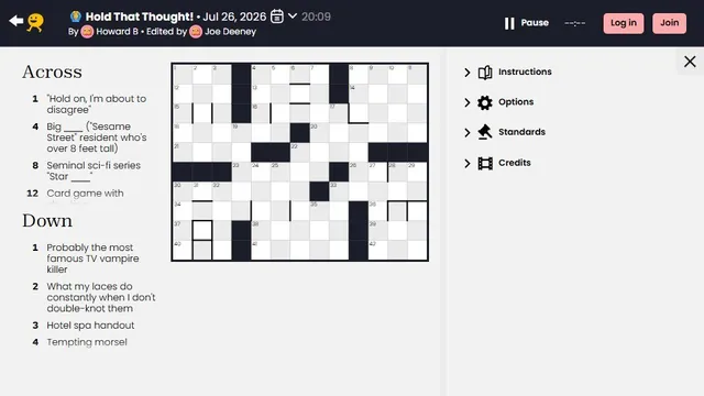 'Puzzmo - Crossword' game in progress