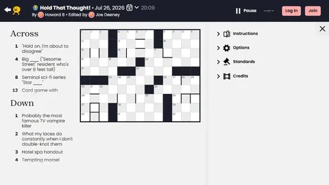 'Puzzmo - Crossword' game in progress