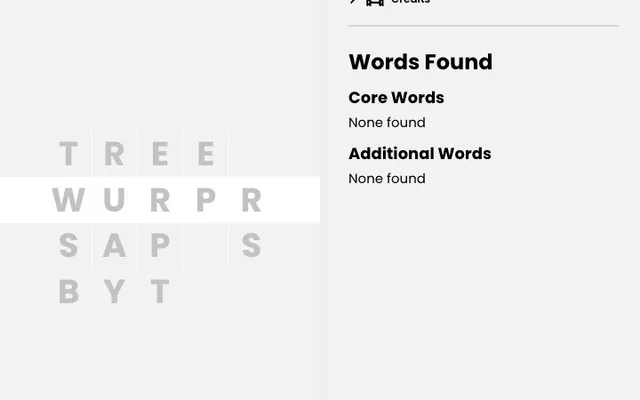 'Puzzmo - Typeshift' game in progress