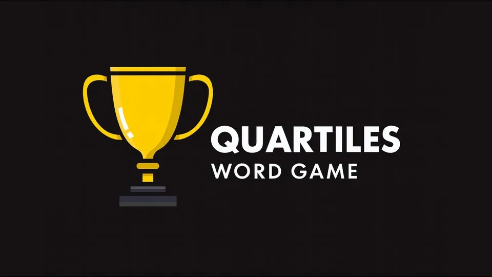 Quartiles Word Game official game page captured in a desktop browser