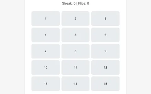 'Quiple' game in progress