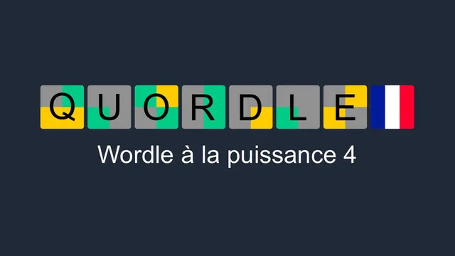 QuordleFr official game page captured in a desktop browser