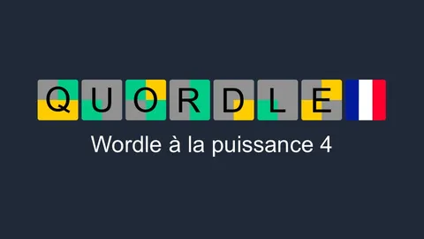 QuordleFr official game page captured in a desktop browser