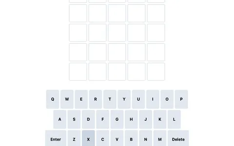 'Qwordle' game in progress
