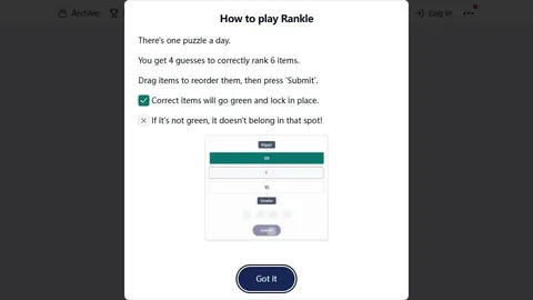 Rankle official game page captured in a desktop browser