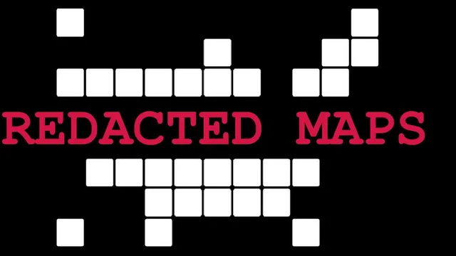Redacted Maps official game page captured in a desktop browser
