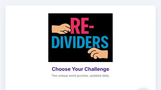 Redividers official game page captured in a desktop browser