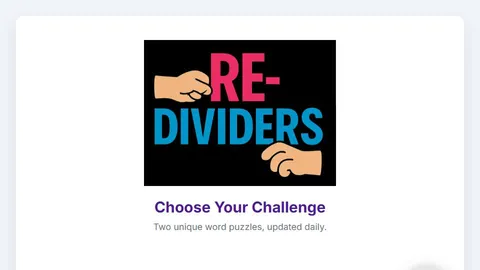 Redividers official game page captured in a desktop browser