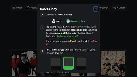 relatle official game page captured in a desktop browser