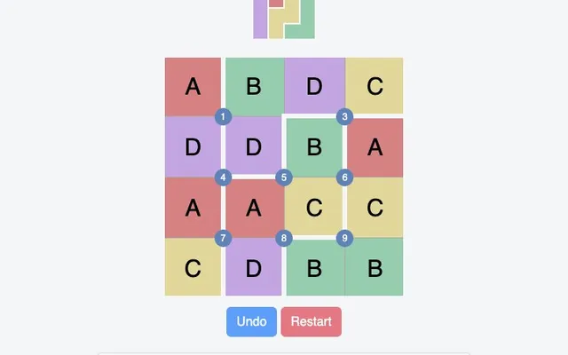 'Rotatly' game in progress