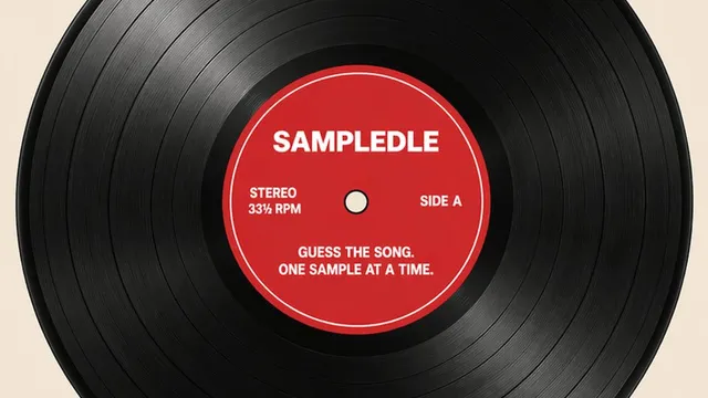 Sampledle official game page captured in a desktop browser