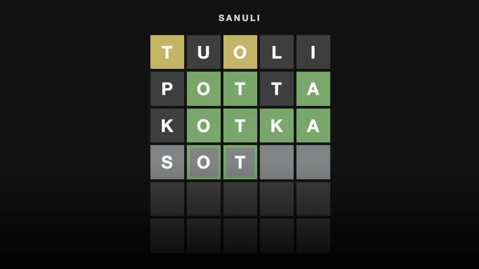 Sanuli official game page captured in a desktop browser