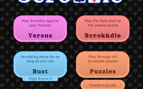 'Scrokkle' game in progress
