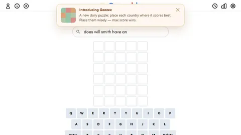 Searchle official game page captured in a desktop browser