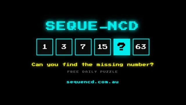 SEQUE-NCD official game page captured in a desktop browser