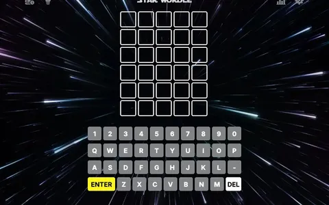 'Star Wordle' game in progress