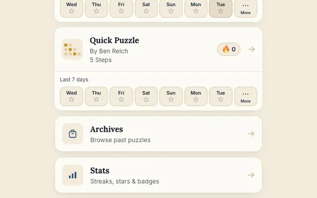 'Stepwords' game in progress