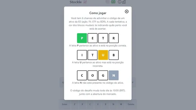 Stockle official game page captured in a desktop browser