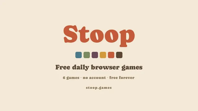 stoop.games official game page captured in a desktop browser