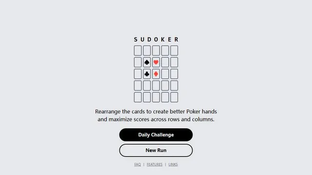 Sudoker official game page captured in a desktop browser