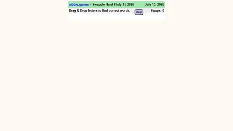 Swapple official game page captured in a desktop browser
