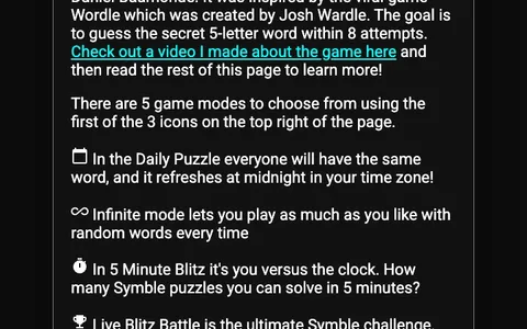 'Symble' game in progress