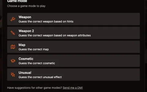 'TF2dle' game in progress