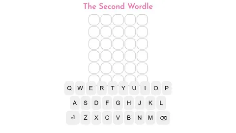 'The Second Wordle' game in progress