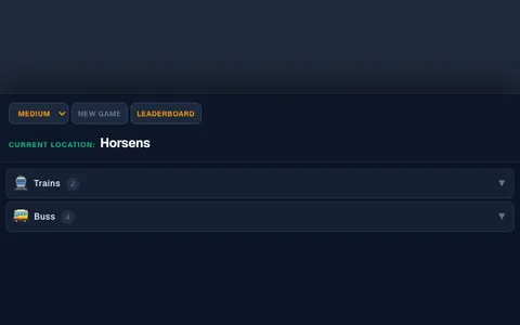'TheTransitTrail' game in progress