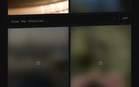 'Thruline' game in progress