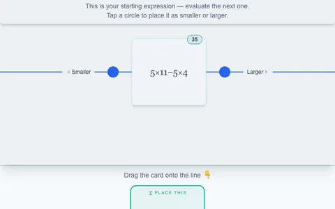 'Timdle Math' game in progress