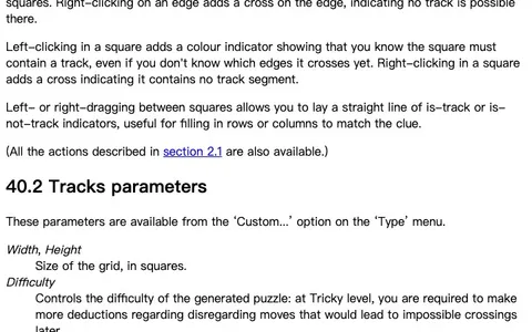 'Tracks' game in progress