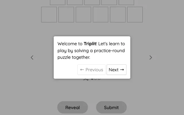 'Triplit' game in progress