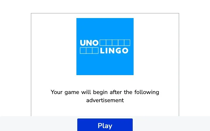 'Unolingo' game in progress