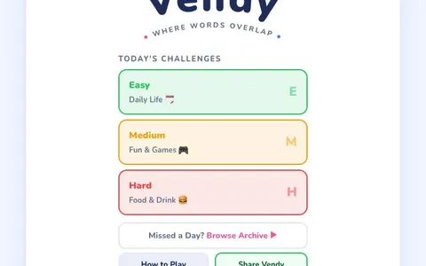 'Vendy' game in progress