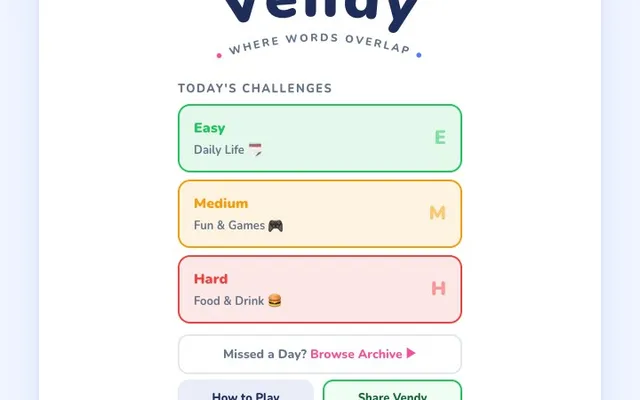 'Vendy' game in progress