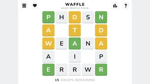 Waffle official game page captured in a desktop browser