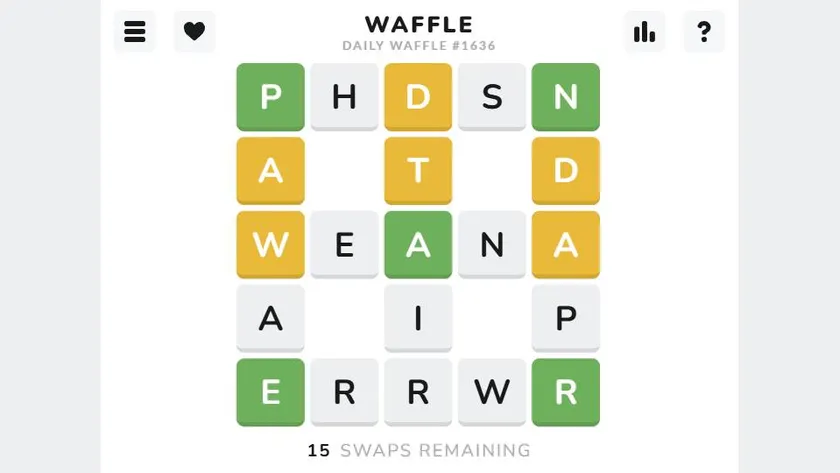 Waffle official game page captured in a desktop browser