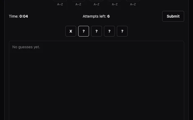 'WayWord' game in progress